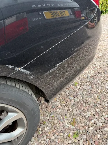 Bumper scuff repair before repair